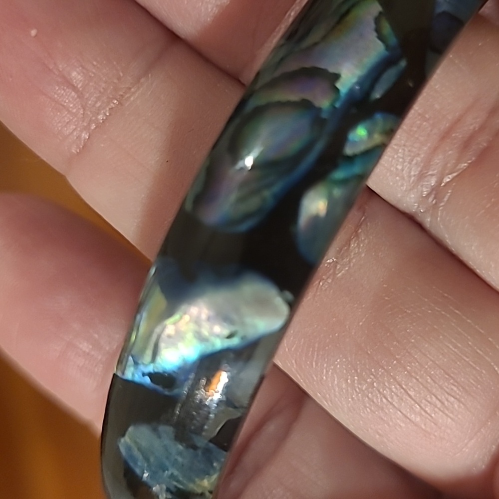 Elegant Paua Shell Abalone Shell Bangle Bracelet … - image 4
